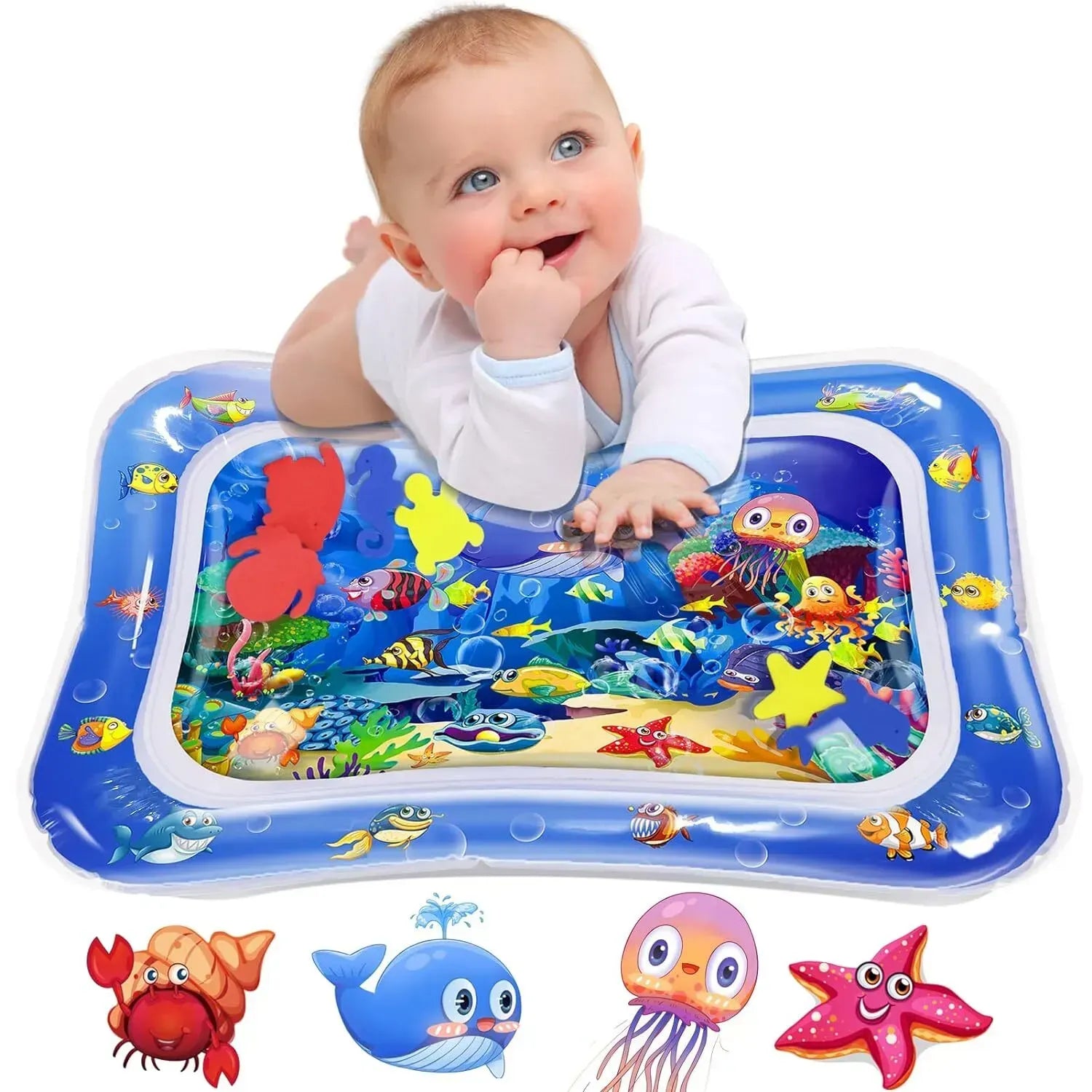Inflatable water play mat for toddlers