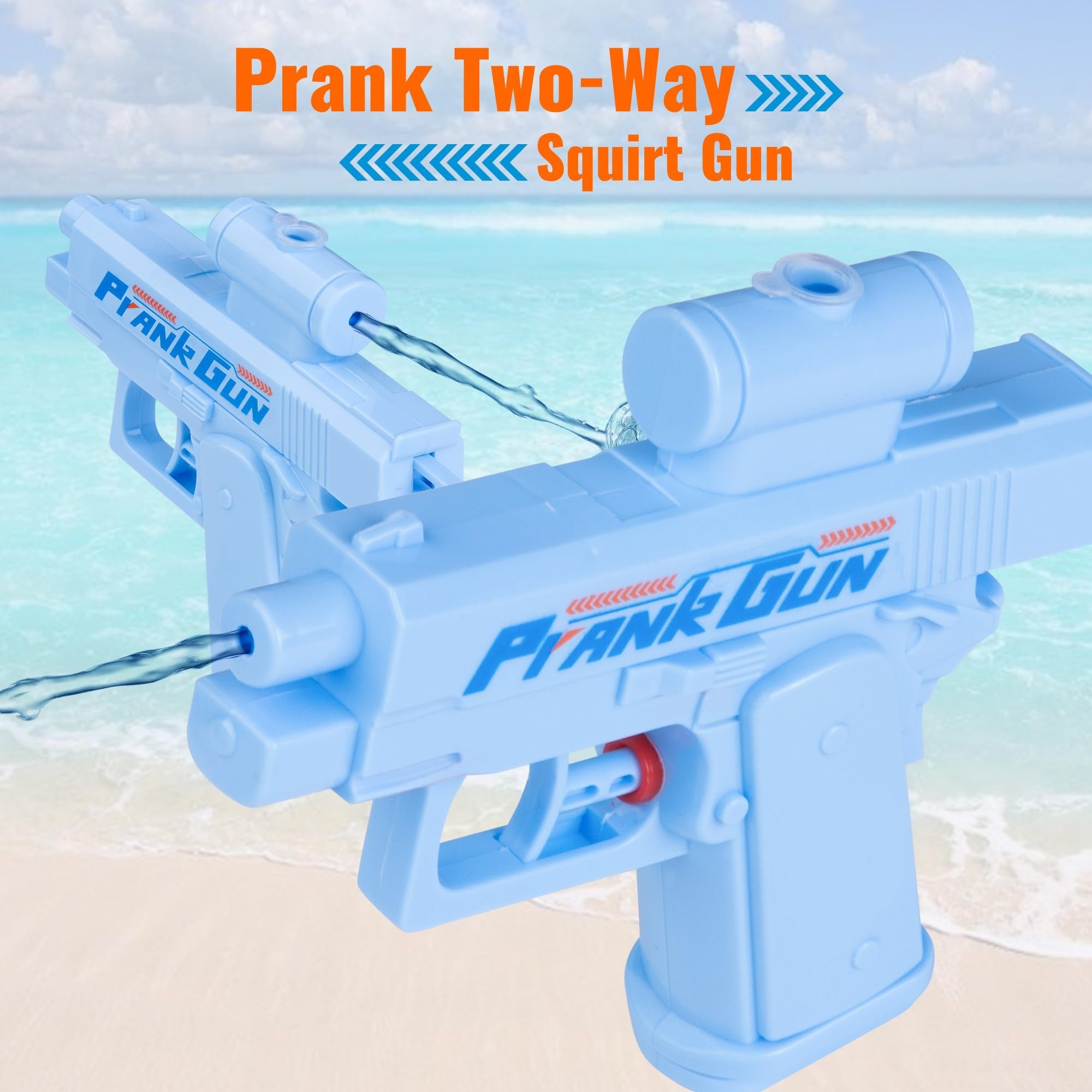 Two-way prank water gun toy