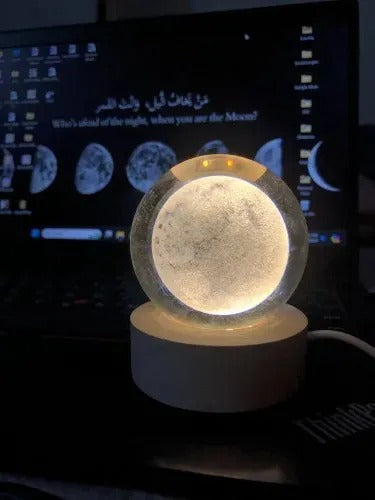 Aesthetic moon lamp for kids and girls room decor