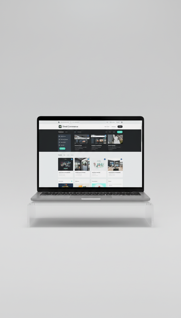 Steel Commerce Shopify theme for laptop