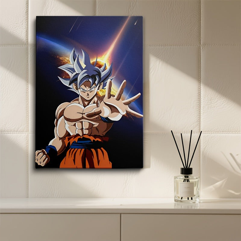 Ultra Instinct Goku Anime Wall Frame – Premium Laminated Anime Wall Art