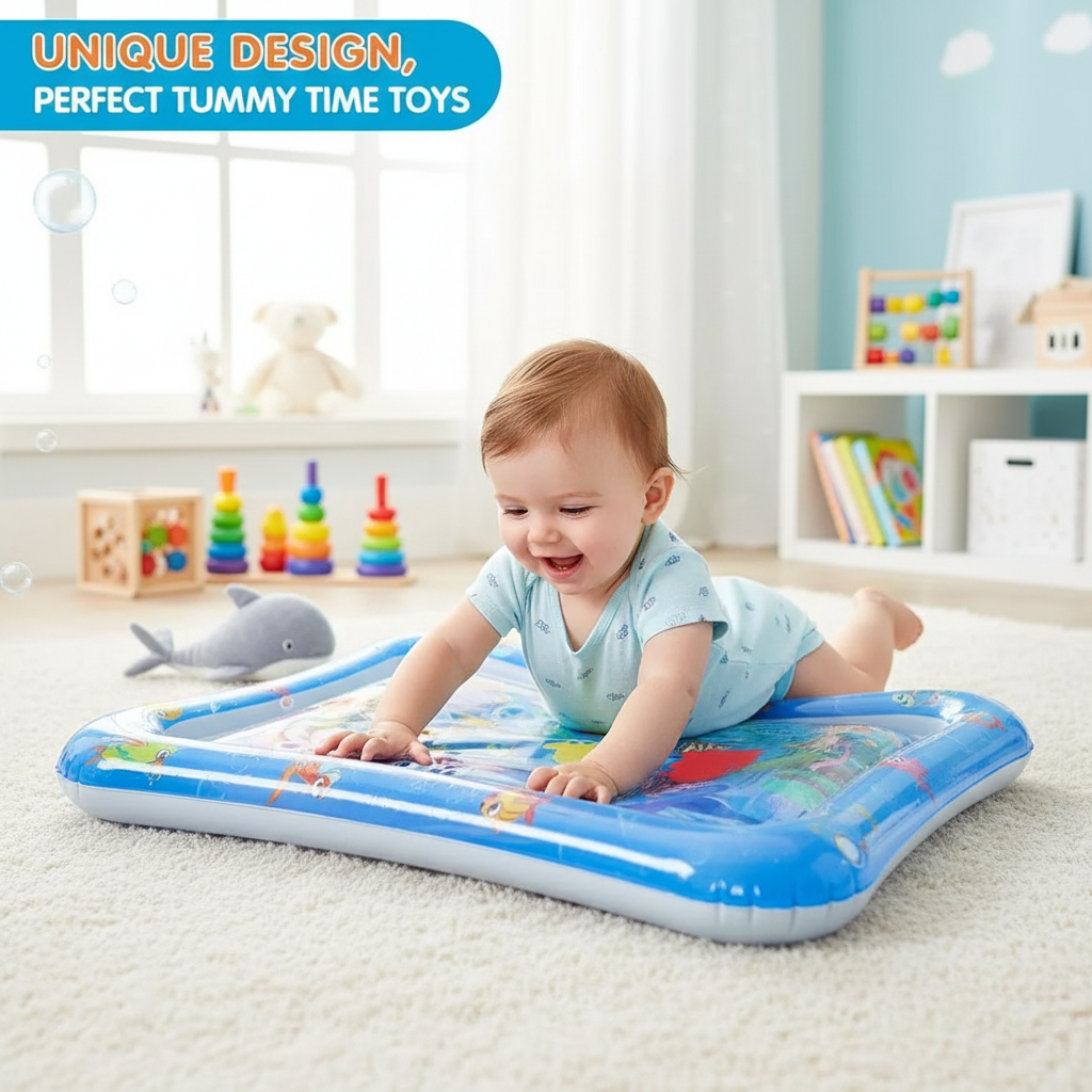 Inflatable water play mat for toddlers