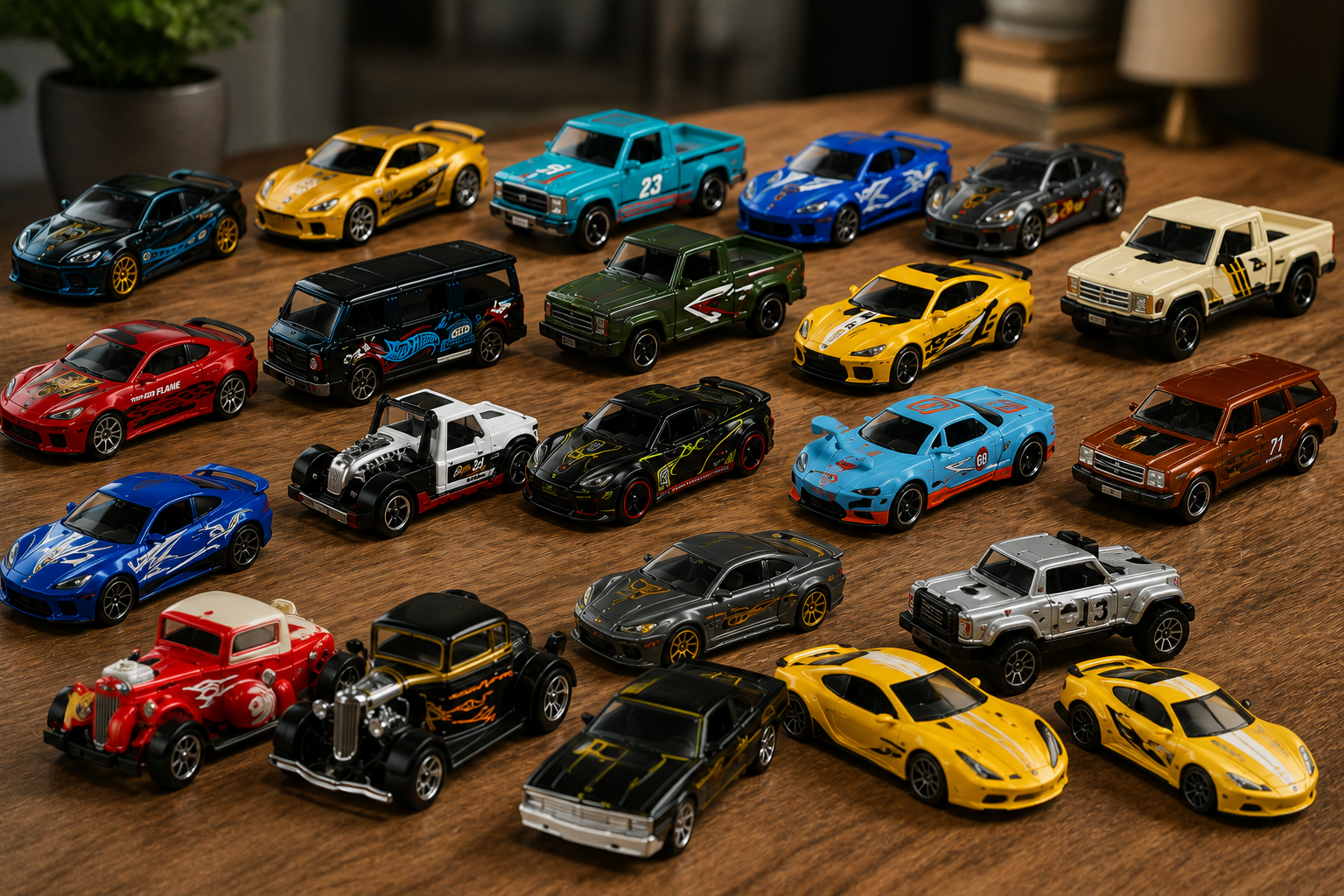 Premium Die-Cast Car Collection Display 1:64 Scale