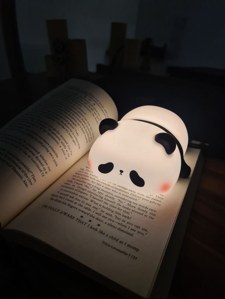 Cute Panda Lamp for kids and Girls Room