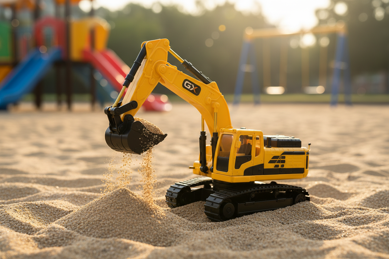 RC construction excavator truck toy for kids