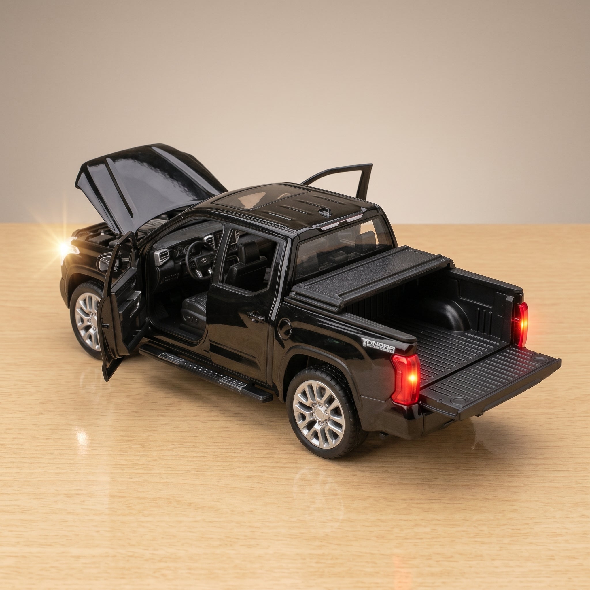 Toyota Tundra CrewMax Diecast Model – Black (1:32 Scale)