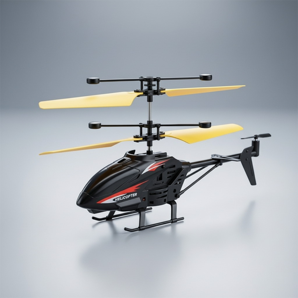 Infrared induction flying helicopter hand sensor toy