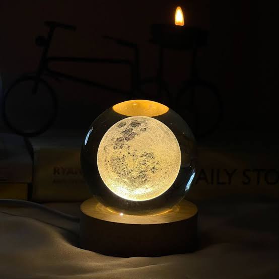 Aesthetic moon lamp for kids and girls room decor